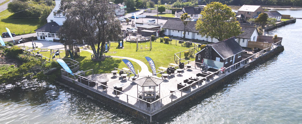 High tide at The Old Quay House